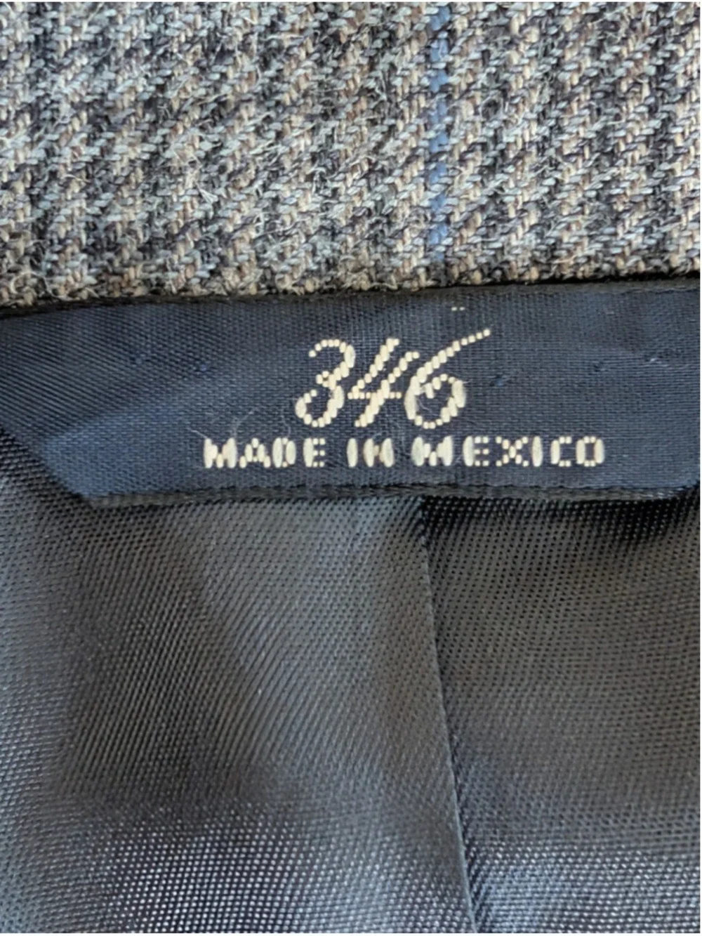 346 Brooks Brothers Sport Coat Mens 48L Long Blue Glen Check Wool & Silk